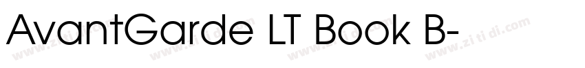 AvantGarde LT Book B字体转换
